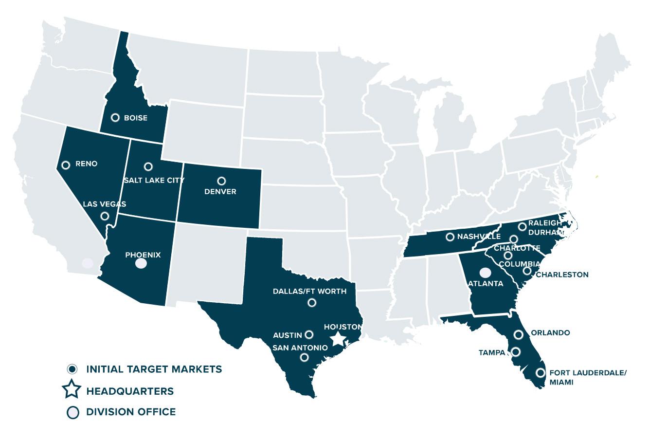 Alliance Industrial Reach Map