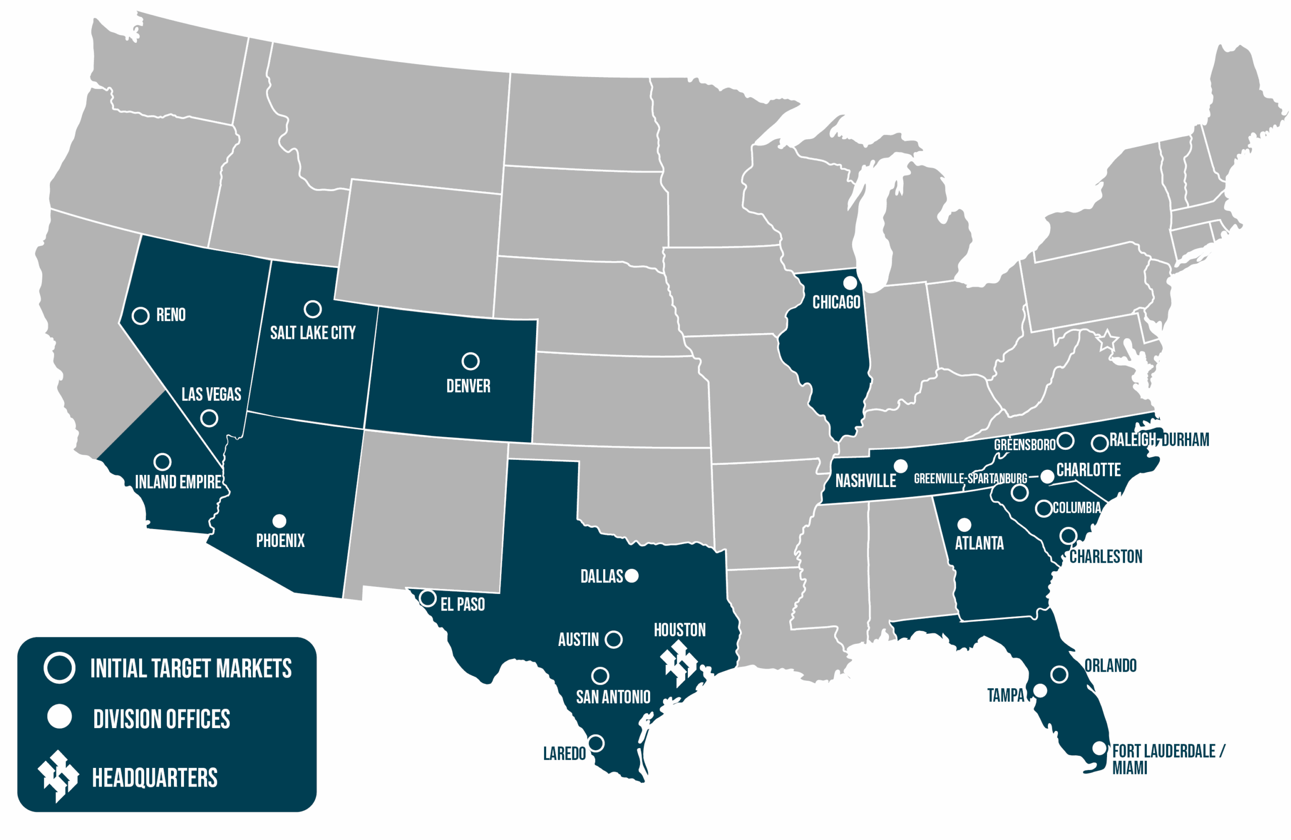 Alliance Industrial Reach Map